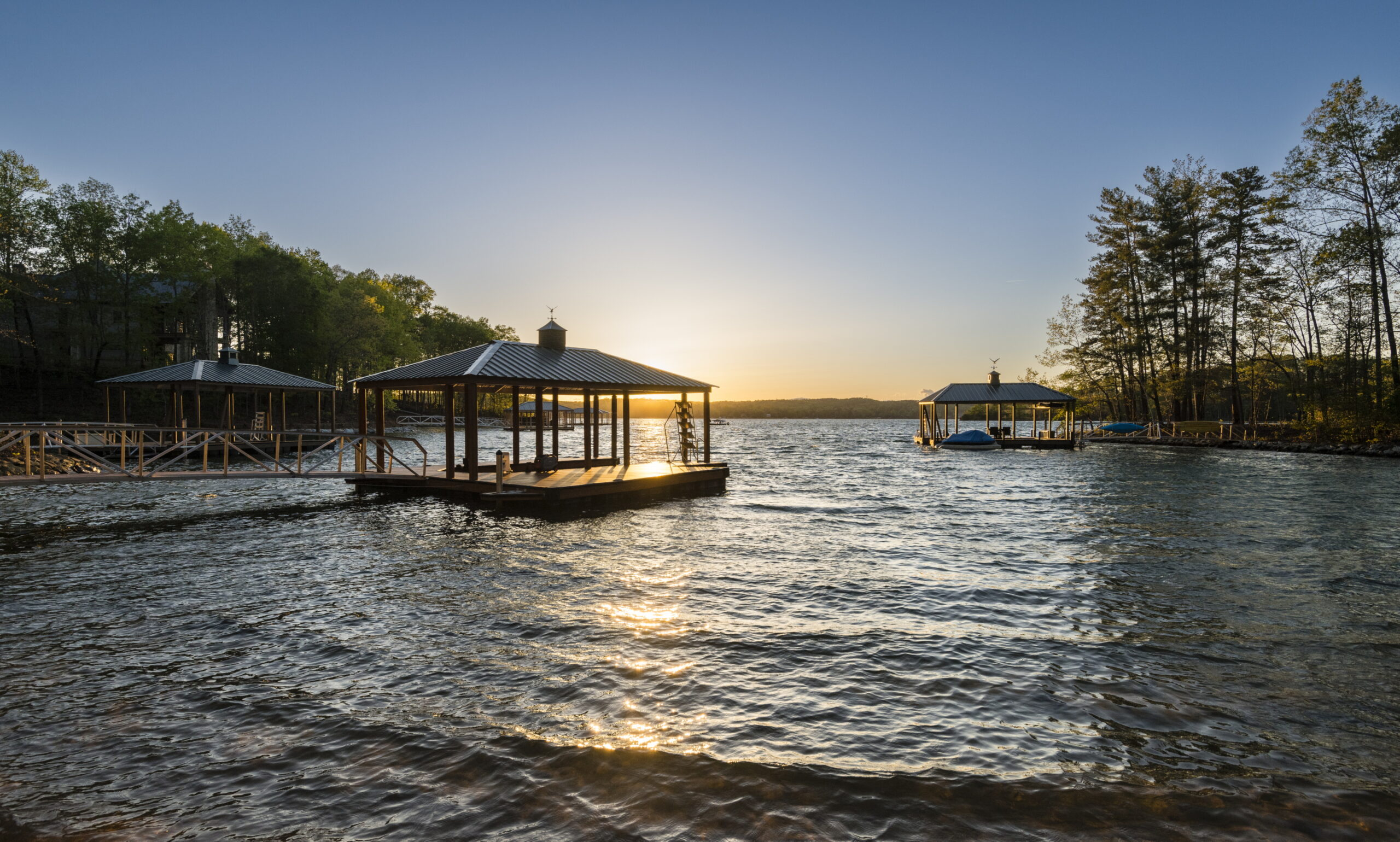 Sunset over Lake Keowee at The Cliffs